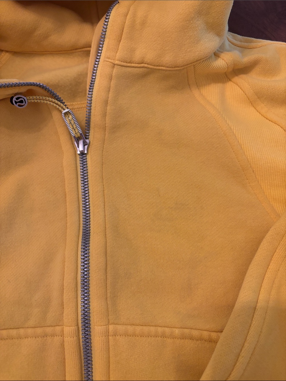 Yellow cropped lululemon scuba - Picture 2 of 3